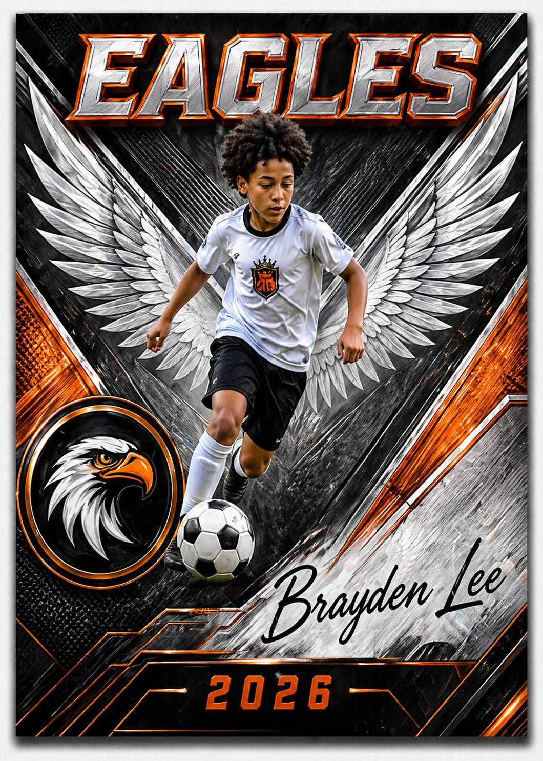Brayden Lee Eagles 2026 custom sports card example