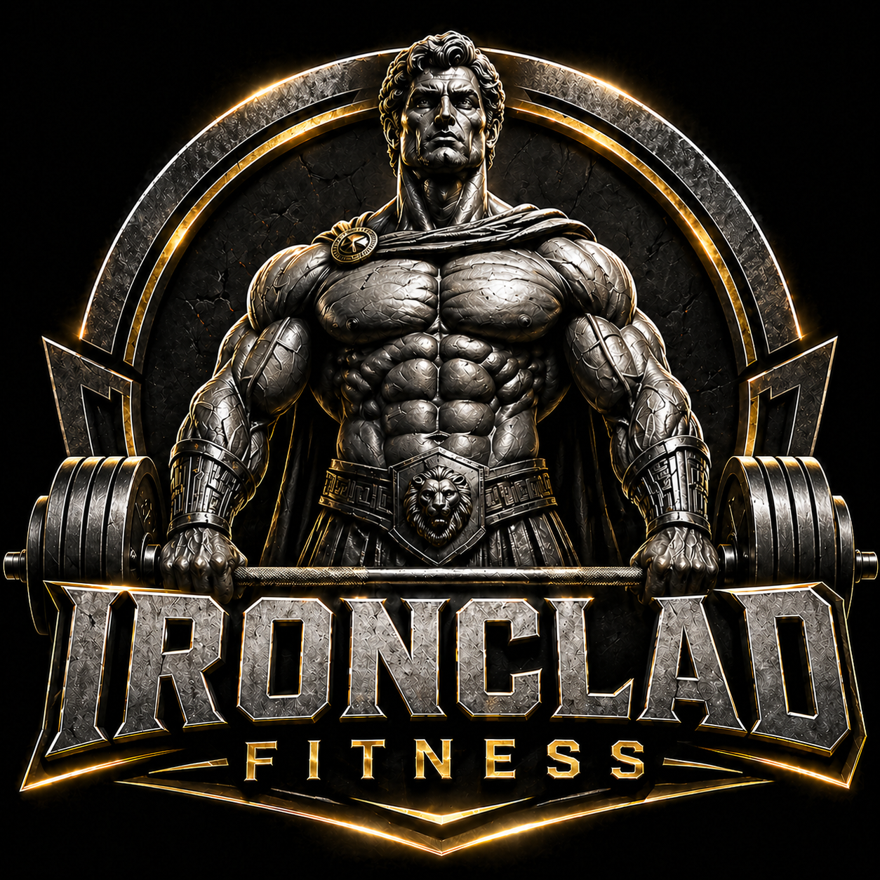 Ironclad Fitness logo example